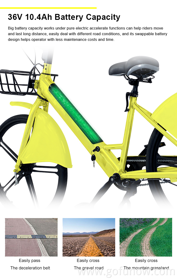 Bluetooths Gps Ble automatic Lock Smart City Electric Bike Rental Ride Shared EV System Solution Rental Bicycle Sharing Ebike